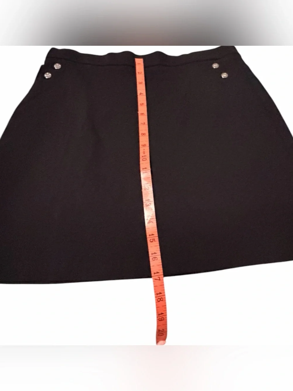 Rafaella Black Skort with Button Accents - M